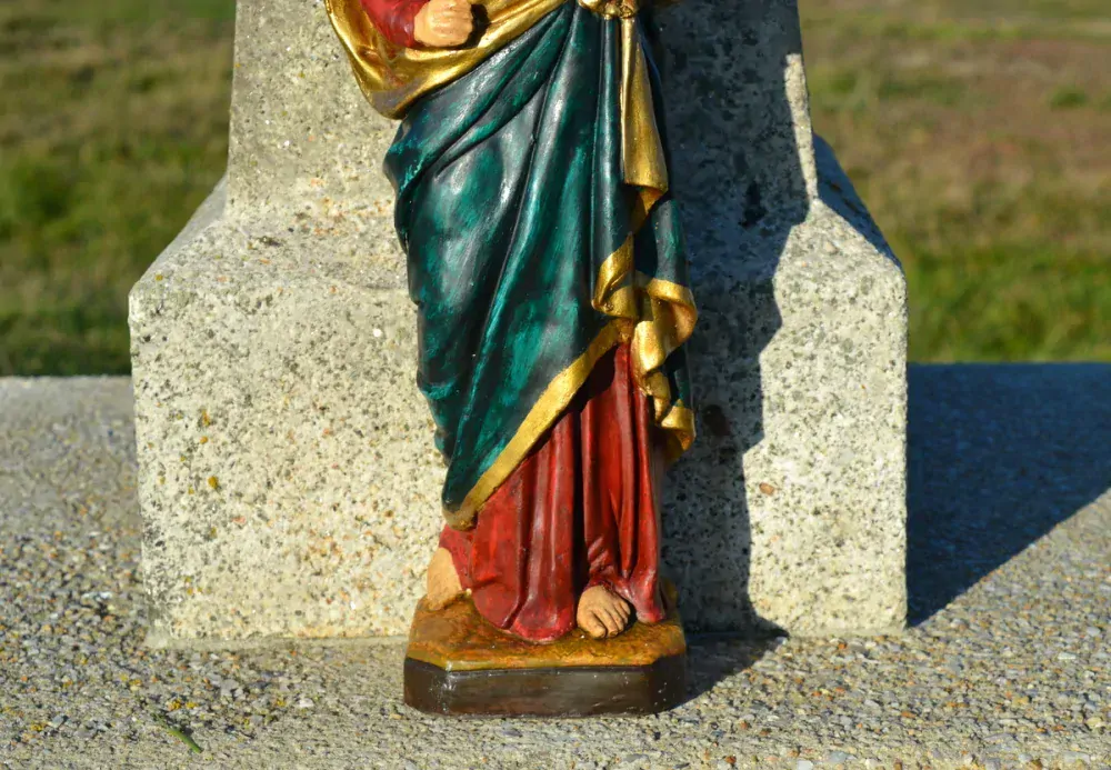 Soška Panna Marie - Královna nebes modrý plášť 52 cm