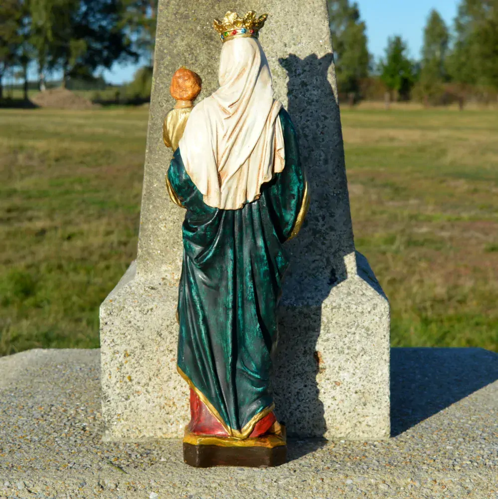 Soška Panna Marie - Královna nebes modrý plášť 52 cm