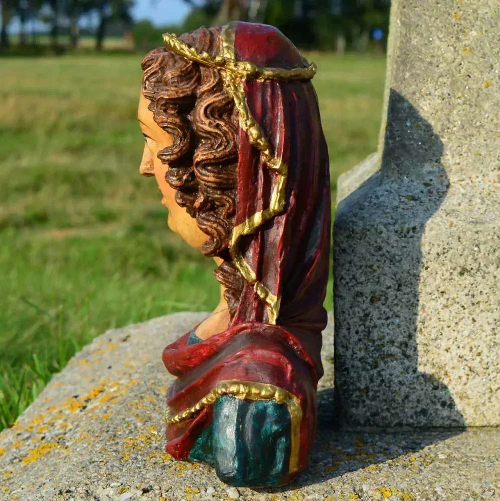 Soška Sv. Anežka Česká - busta 32 cm
