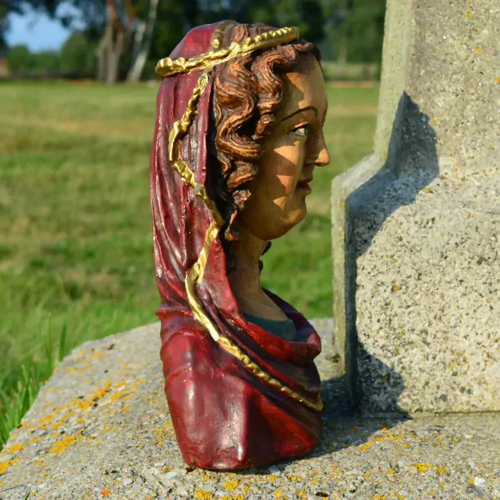 Soška Sv. Anežka Česká - busta 32 cm