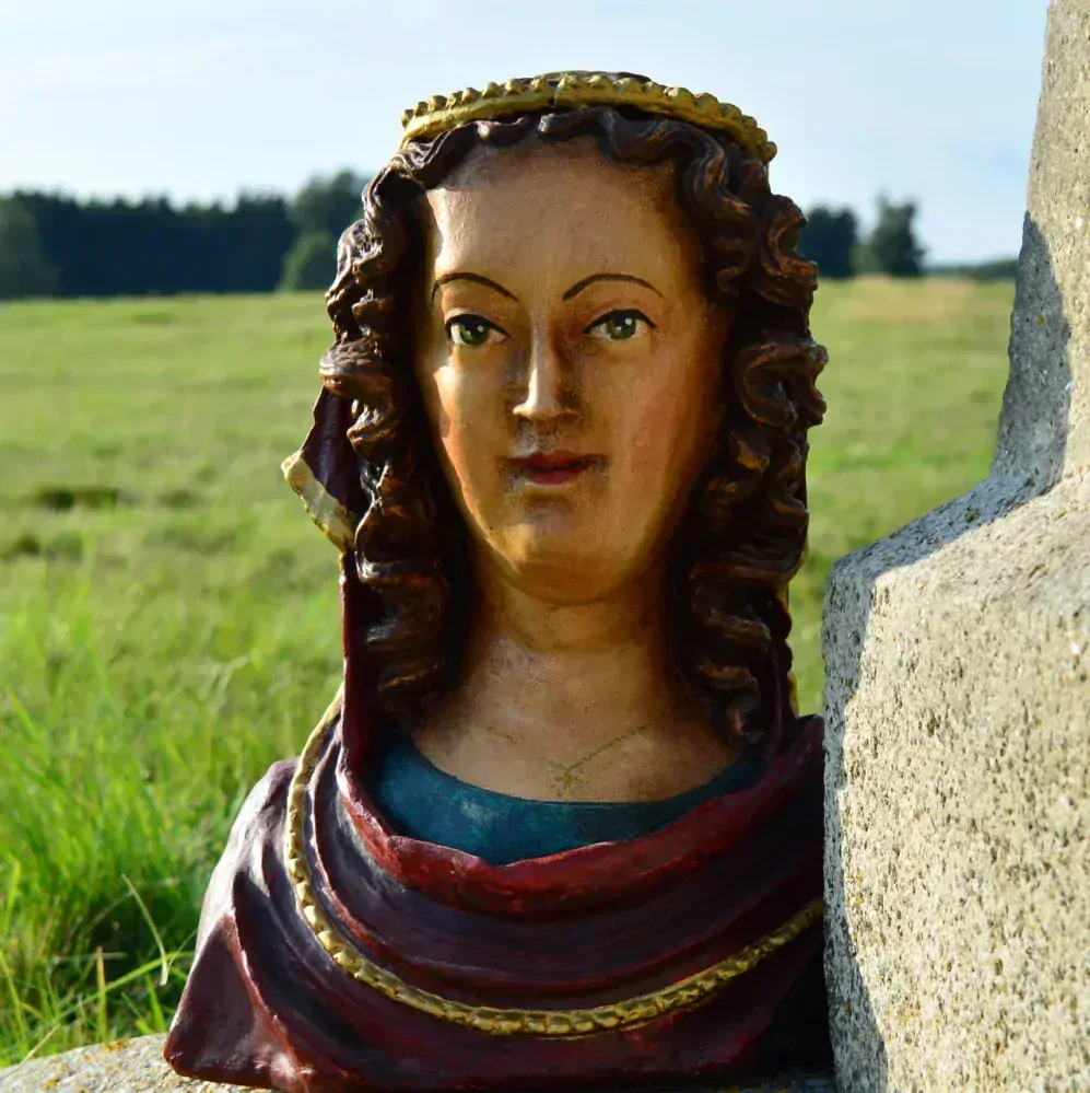 Soška Sv. Anežka Česká - busta 32 cm