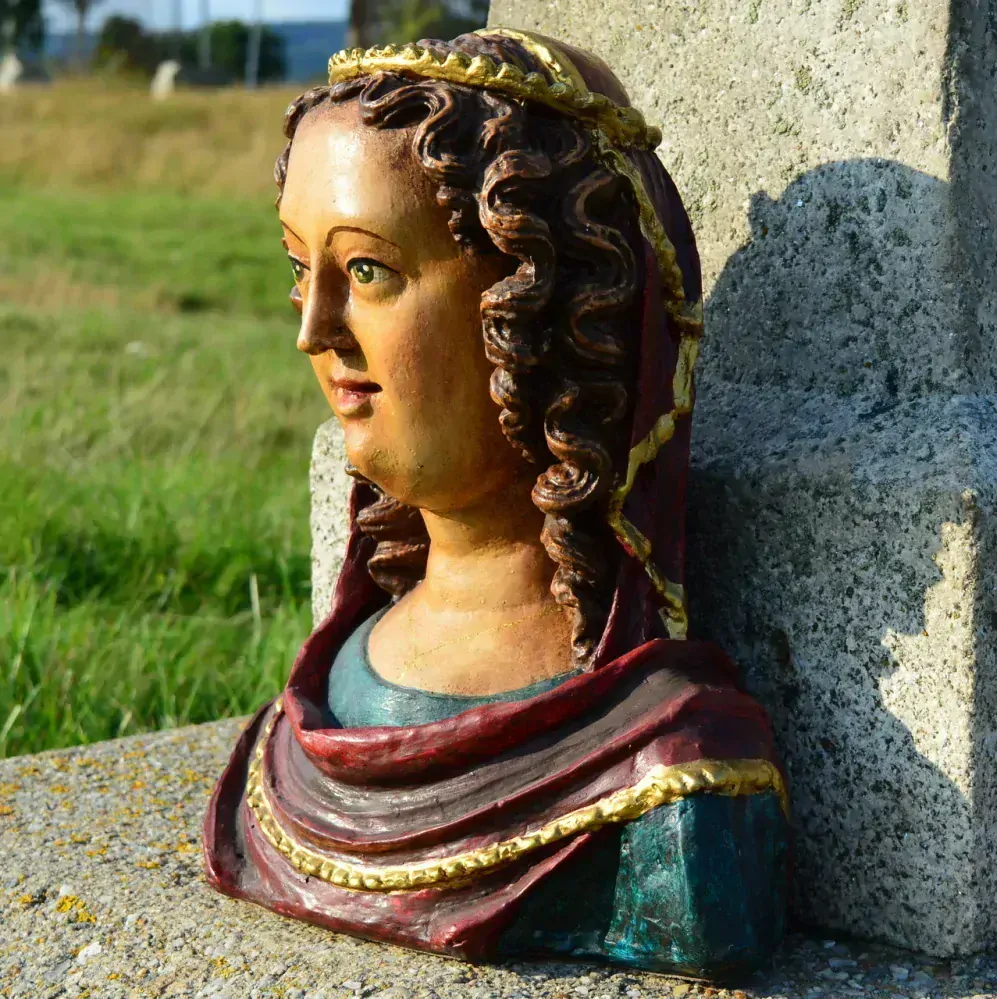 Soška Sv. Anežka Česká - busta 32 cm