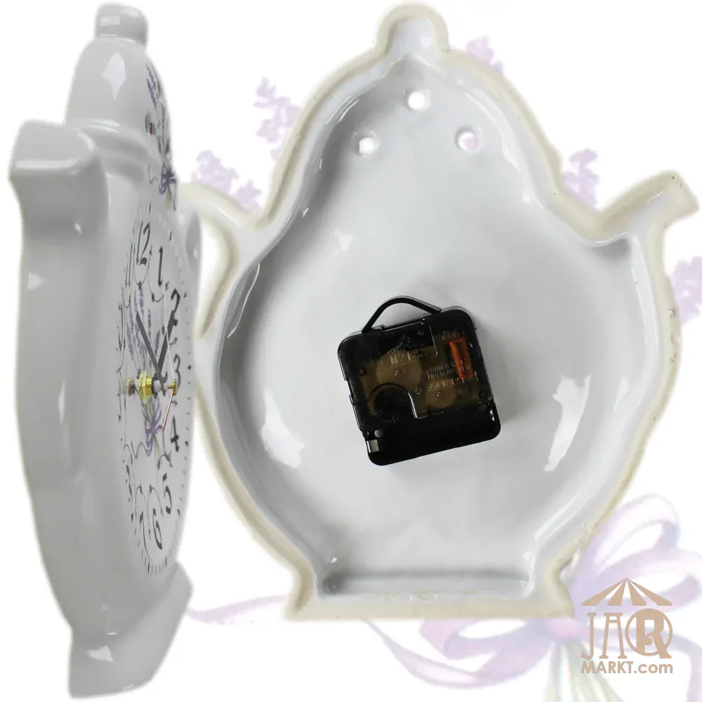 Porcelánové hodiny - levandule