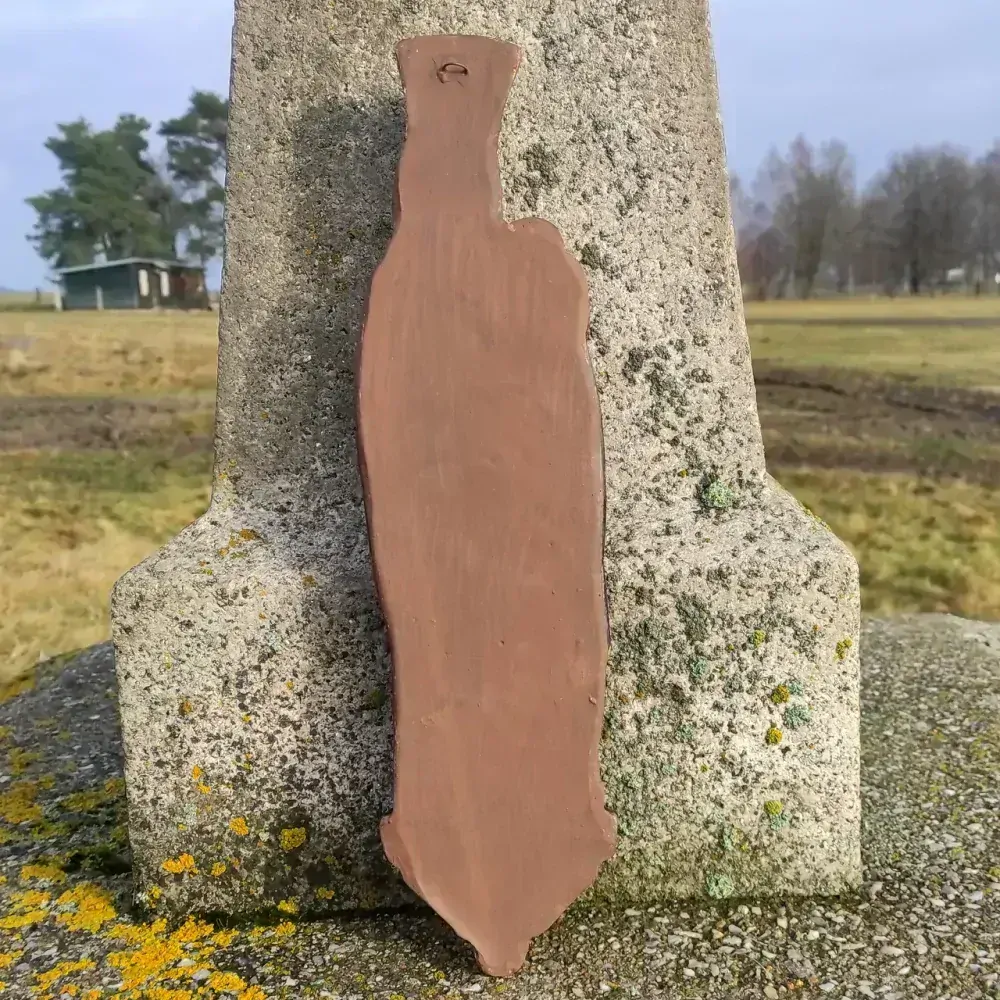 Závěsná soška Panna Marie a Jezulátko - 40 cm / modrá