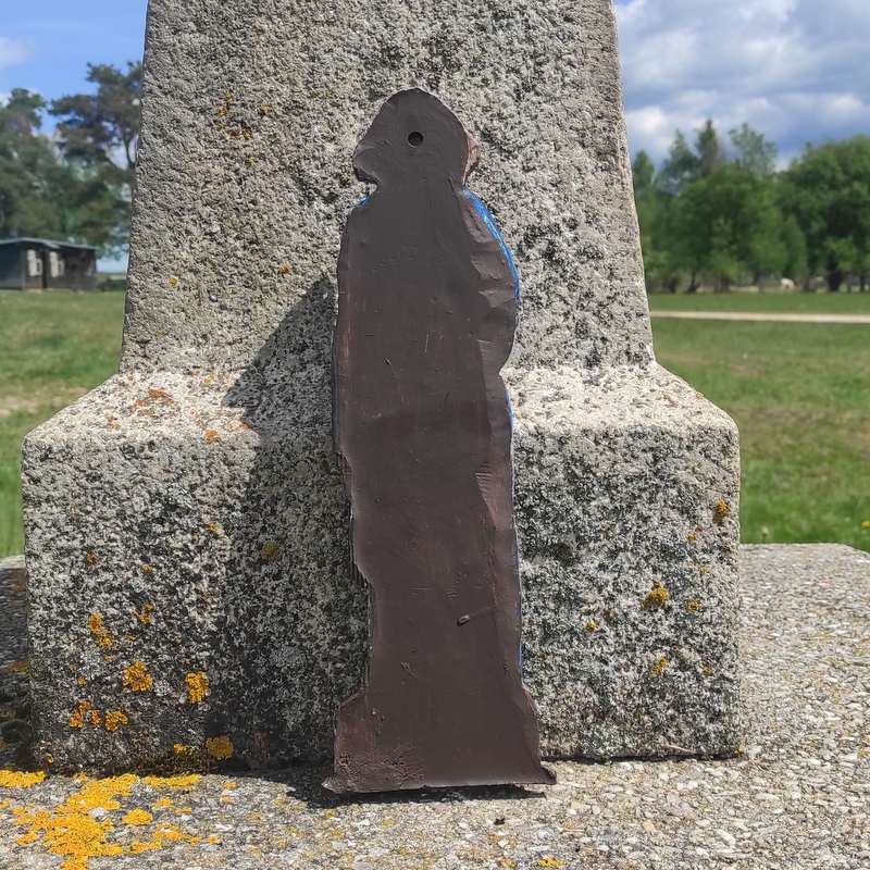 Soška Svatý Petr - 32 cm, závěsný, modrý