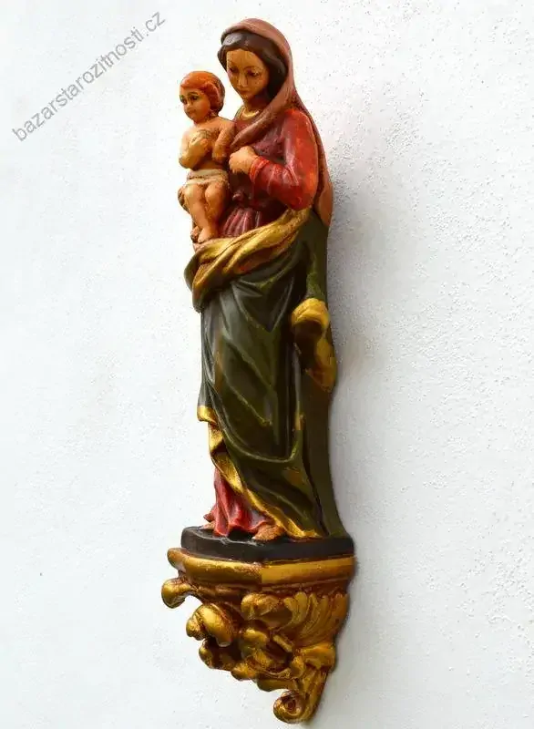 Závěsná soška Panna Marie s Ježíškem 32 cm