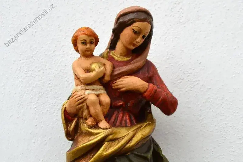 Závěsná soška Panna Marie s Ježíškem 32 cm