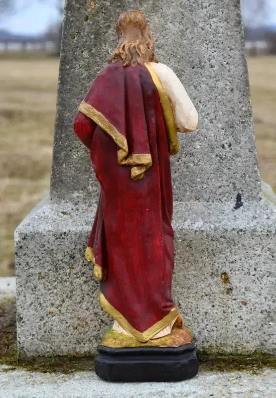Ježíš s plamenem v srdci 43 cm