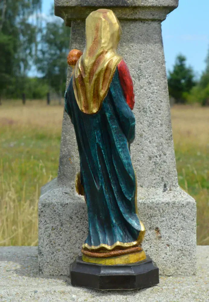 Marie a Ježíšek - 57 cm -rubínovomodrá