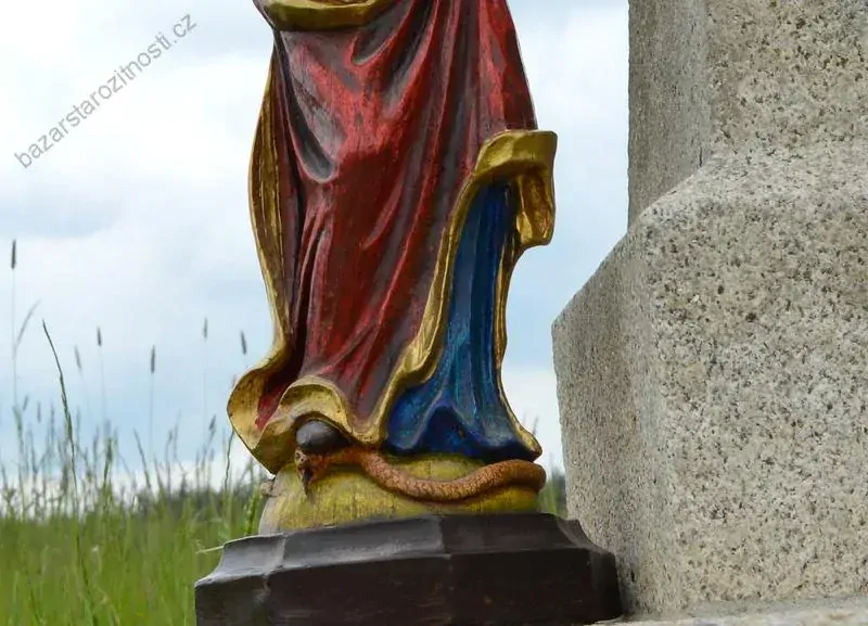 Marie a Ježíšek - 57 cm -modrorubínová