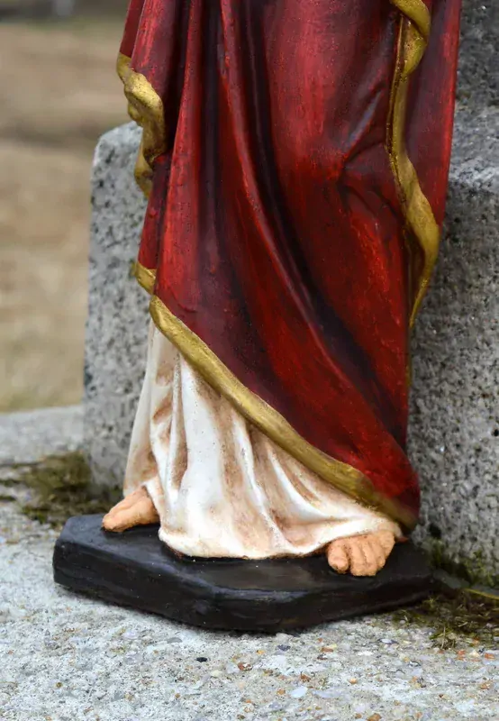 Ježíš s plamenem v srdci 52 cm